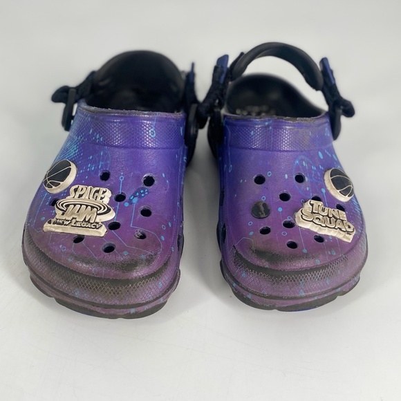 Pre own Space Jam All Terrain Crocs p(Kids Size 10C) – Used Condition w/ 4 Charm - Picture 1 of 4